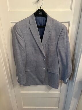Jos. A. Bank Light Blue Textured Sport Coat 42L